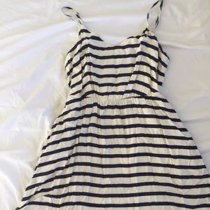 Lauren Conrad Navy Stripe Dress with Pockets
